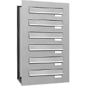 Brulo Inbouw brievenbus 6 adressen(1x6) inbouw