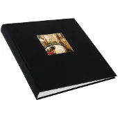 Goldbuch Fotoalbum gebonden 30x31cm zwart linnen omslag