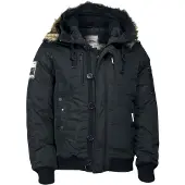 Lonsdale Tussenjas 'Jarreth' zwart