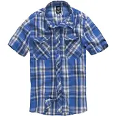 Brandit Overhemd 'Roadstar' blauw / wit