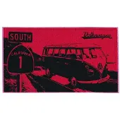 Brisa Strandhanddoek Volkswagen 160x90cm Rood/Zwart