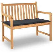 vidaXL Tuinbankkussen 100x50x3 cm oxford stof antracietkleurig
