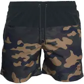 Urban Classics Zwemshorts bruin / lichtbruin / olijfgroen / zwart