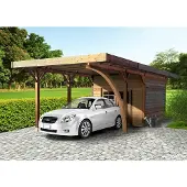 Solid Carport Met Berging 406x706x250cm