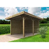 Solid Carport S7755 406x506x253cm