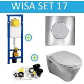 Wisa XS Gustavberg Saval Argos set17 Chroom (meerprijs €15,00)