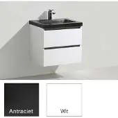 Sanilux Badkamermeubelset Trend Stone 60x47x50 cm Hoogglans Antraciet