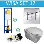 Wisa XS Gustavberg Saval Delos set17 Chroom (meerprijs €25,00)