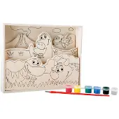 Small Foot Schilder Je Eigen Dino's 22 X 18 Cm