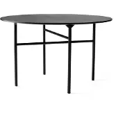 Audo Copenhagen Snaregade Ronde Eettafel Ø120 Cm Zwart - Eettafels & bartafels Eikenfineer Black - 71147-002016