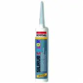 Soudal Silirub Color | Siliconenkit | Blank Aluminium Ral 9006 | 300 ml - 106735