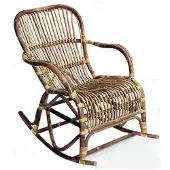 Van der leeden Schommelstoel rotan h86cm