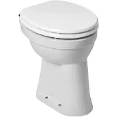 Wiesbaden Toiletpot staand verhoogd +6 ao wit