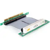 DeLOCK Riser kaart PCI 32 Bit met flexibele kabel links insteken, Accessoires voor moederborden