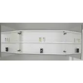 Sanicare Spiegelkast Qlassics 120 cm. 2 dubbelzijdige spiegeldeuren hoogglans wit