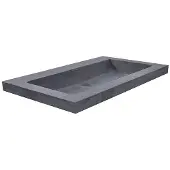 Mueller Single natuursteen meubelwastafel 60x46cm zonder kraangat