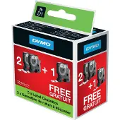 Dymo D1 2+1 bundel Zwart-Wit (12 mm x 7 m) (2+1 Gratis)