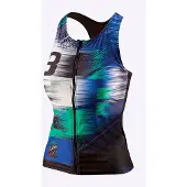Beco tanktop BEsuit dames B cup polyamide/elastaan groen