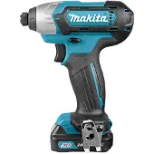 Makita TD110DSAE, accu-schroefboormachine met slagfunctie, zwart, blauw, 1/4", 110 Nm, 2600 omw/min, 3200 omw/min