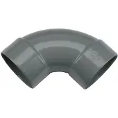 Wavin PVC bocht 90deg 125mm 2x lijmmof