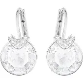 Swarovski Oorbellen 'Bella' zilver / wit