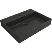 Plieger Wastafel Kansas Mat Zwart 1 Kraangat 60x45x12 cm
