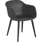 Muuto Fiber Wood Armchair - Stoelen Eiken Black - 58957