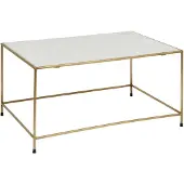 Nordal Timeless salontafel - wit marmer/messing