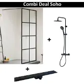Sealskin Combi Deal Inloopdouche Mat Zwart