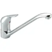 Ideal standard Ceraplan Keukenmengkraan 17.4cm 3/8 inch 1 kraangat temperatuurbegrenzing en waterbesparend Chroom glans
