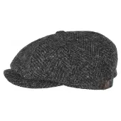 Stetson Hatteras Herringbone Flatcap by
