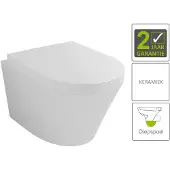 Boss & Wessing Bws wandcloset vesta 52 cm soft close diepspoel inclusief zitting
