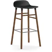 Normann Copenhagen Barstoel Form Barstool 65 cm Walnut Black