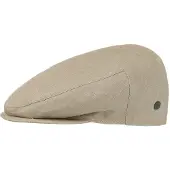 Lierys Inglese Linnen Flat Cap By Lierys beige | Maat: 57 cm