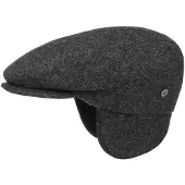 Lierys Teflon Flat Cap met Earflaps by