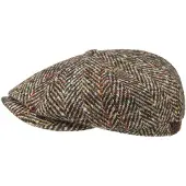 Stetson Hatteras Herringbone Flat Cap by