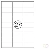 Quantore Etiket 70x32mm 2700stuks - 2 stuks
