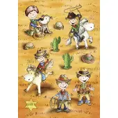Herma 3264 Stickers MAGIC grappige Cowboys, 3D-Papier