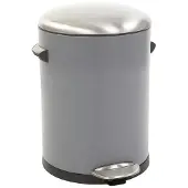 EKO - Belle Deluxe pedaalemmer 3 liter - Steel Plastic - grijs, sandcoated - Prullenbak