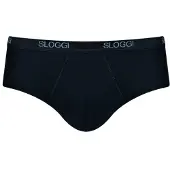 Sloggi men Basic Heren Midi slip - Zwart - Maat M