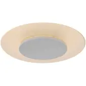 Steinhauer LED-plafondlamp Lido, dimbaar, wit / opaal, Woon-/ Eetkamer, metaal, Modern, LED plafondlamp