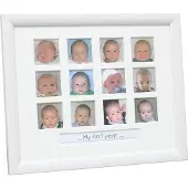 Deknudt Fotokader 'mijn eerste jaar' in witte schilderlook 24x30 S54ST9