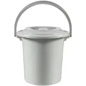 Curver Toiletemmer met deksel - 10L - 31 cm - Lichtgrijs