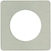 Schneider Electric Odace afdekraam 1-voudig aluminium/wit