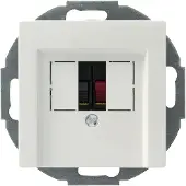 Schneider Electric System contactdoos luidspreker wit