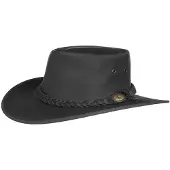 Barmah Squashy Outback Leather Hat by BARMAH