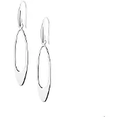 Trendjuwelier huiscollectie Oorhangers Zilver Gerhodineerd Glanzend 51 mm x 9 mm