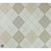 Dutch Wallcoverings Vliesbehang Ruit - Beige/crème/grijs