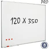 Smit Visual Whitebord Softline profiel 8mm, emailstaal wit