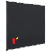 Smit Visual Prikbord bulletin 16mm antraciet - 120x240 cm